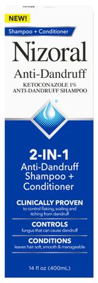 Nizoral 2-IN-1 Anti-Dandruff Shampoo &amp; Conditioner with 1% Ketoconazole, 14 fl oz