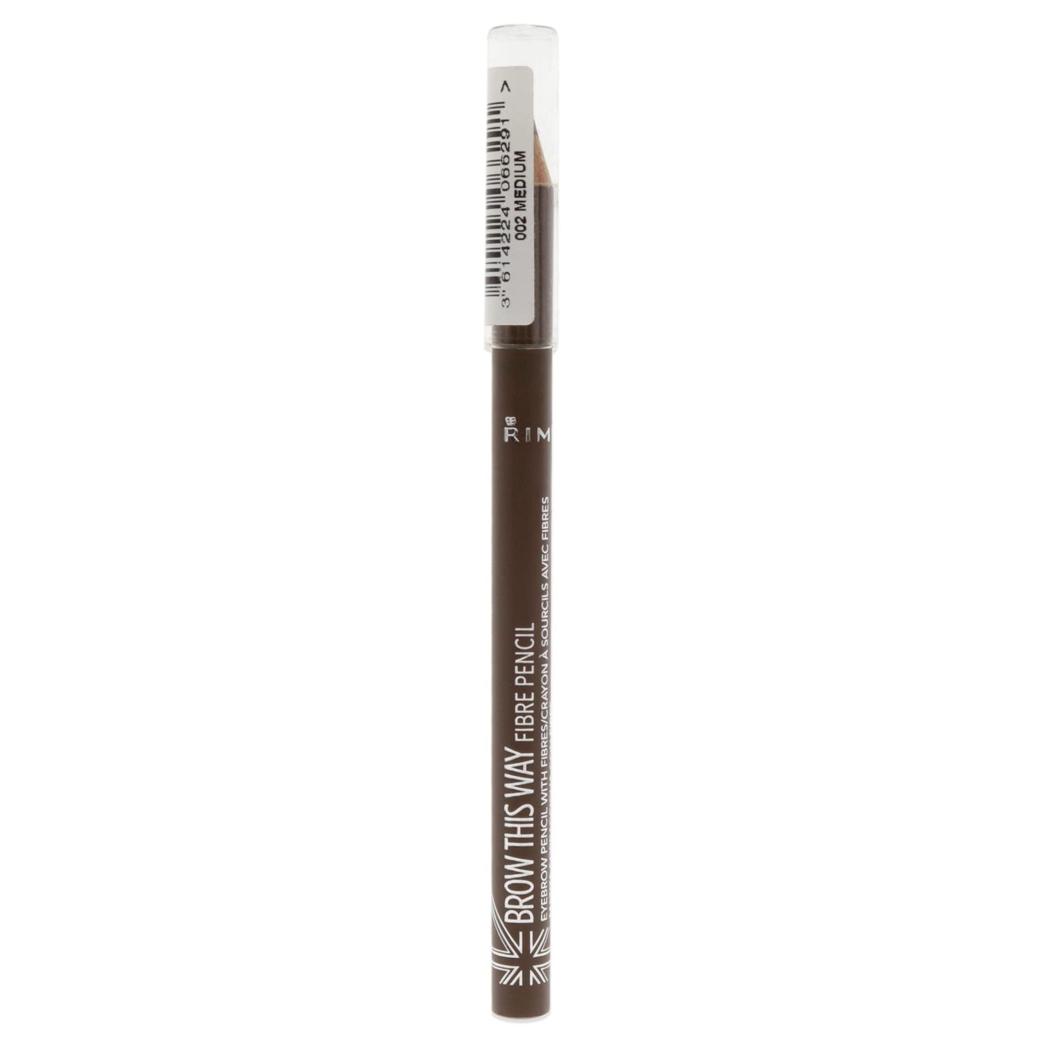 Rimmel Brow This Way Fibre Pencil, Medium Brown, 0.05 Ounce (1 count)