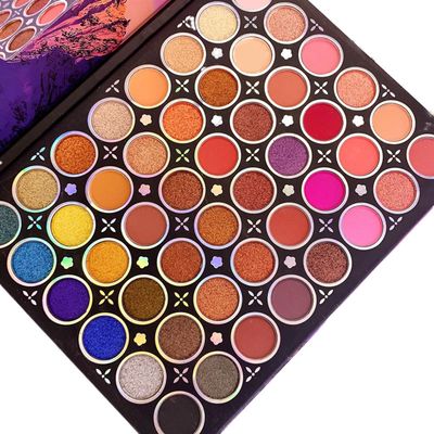 ABELYN Shimmer Eyeshadow Palette High Pigment 48 Colors Shimmery Eye Shadow Makeup Pallet Matte Eye Pressed Powder Palette Cosmetics
