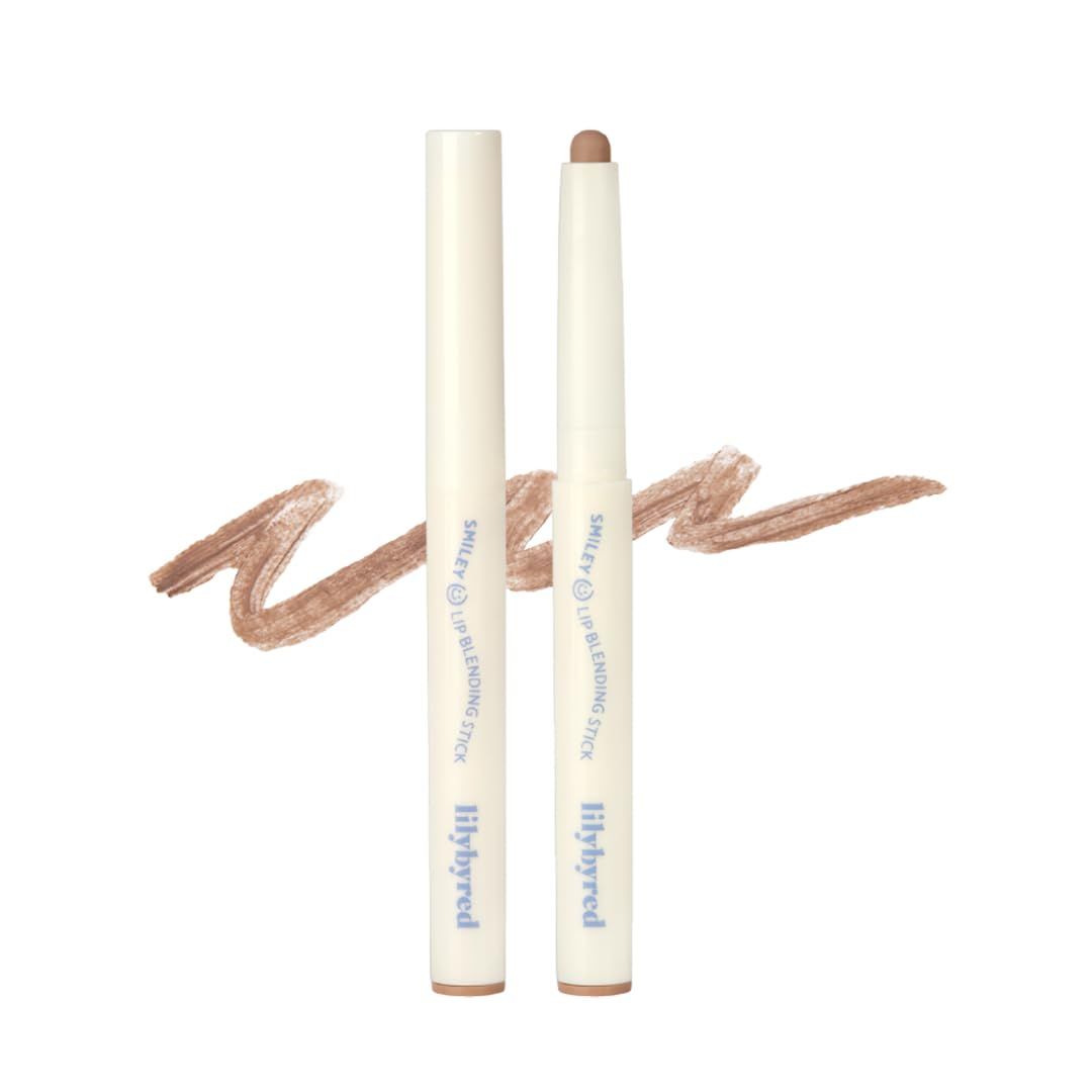 lilybyred Smiley Lip Blending Stick 0.8g - Creamy Multi-Use Lip Liner with Subtle Blurring &amp; Hydration - 04_Giggle with me
