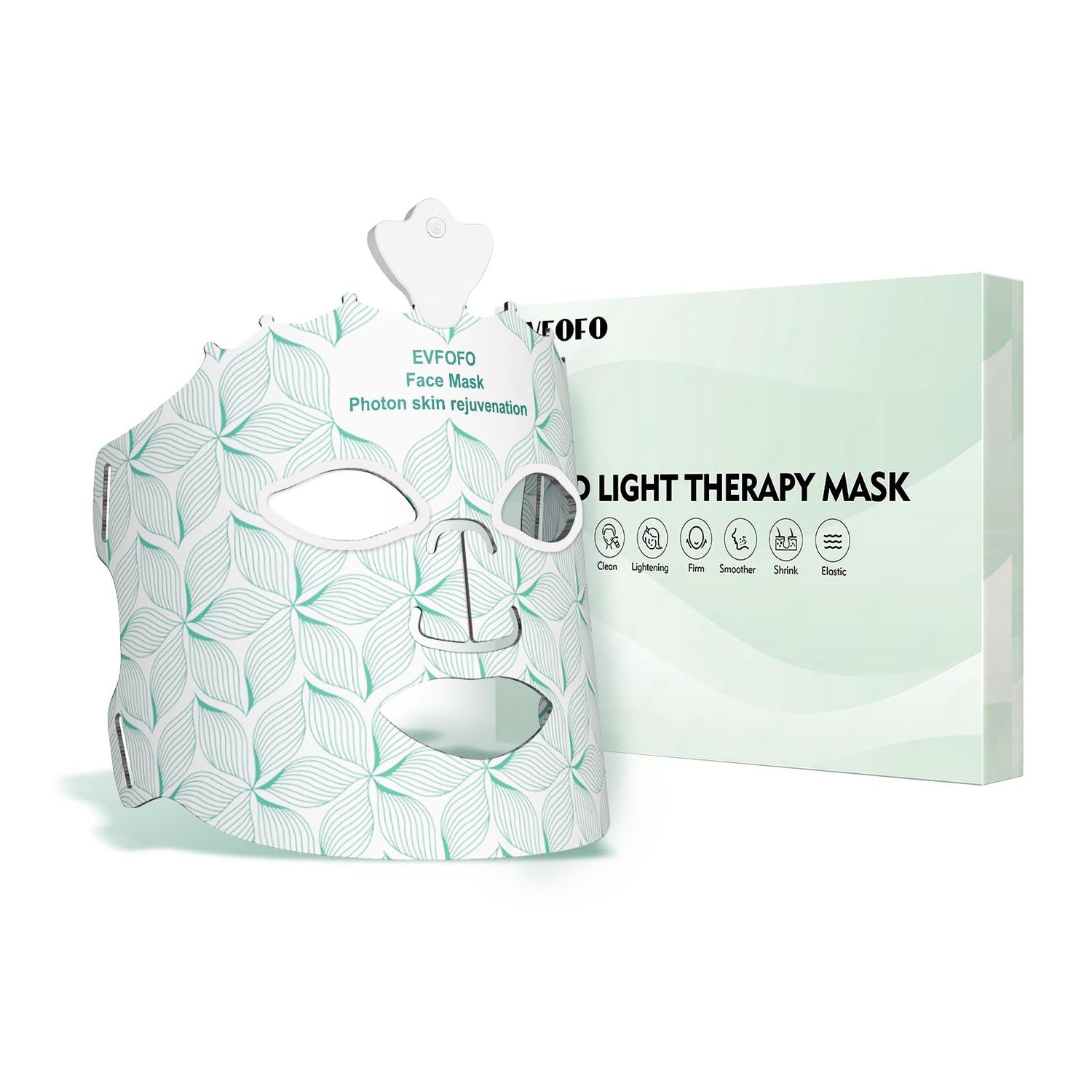 Red Light Therapy Mask for Face, 7 Colors LED Face Mask Light Therapy At Home, Led Face Mask Light Therapy, Green