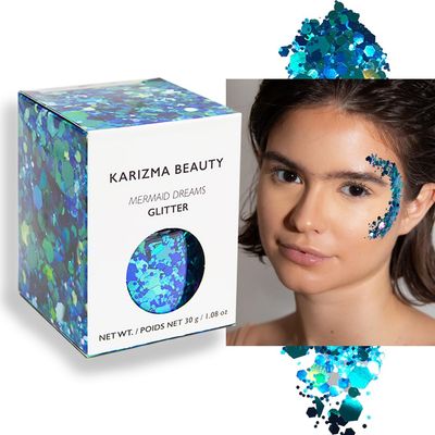 KARIZMA Mermaid Body Glitter. 30g Chunky Face Glitter, Hair Glitter, Eye Glitter and Body Glitter for Women. Rave Glitter, Festival Accessories, Cosmetic Glitter Makeup. Loose Glitter Set