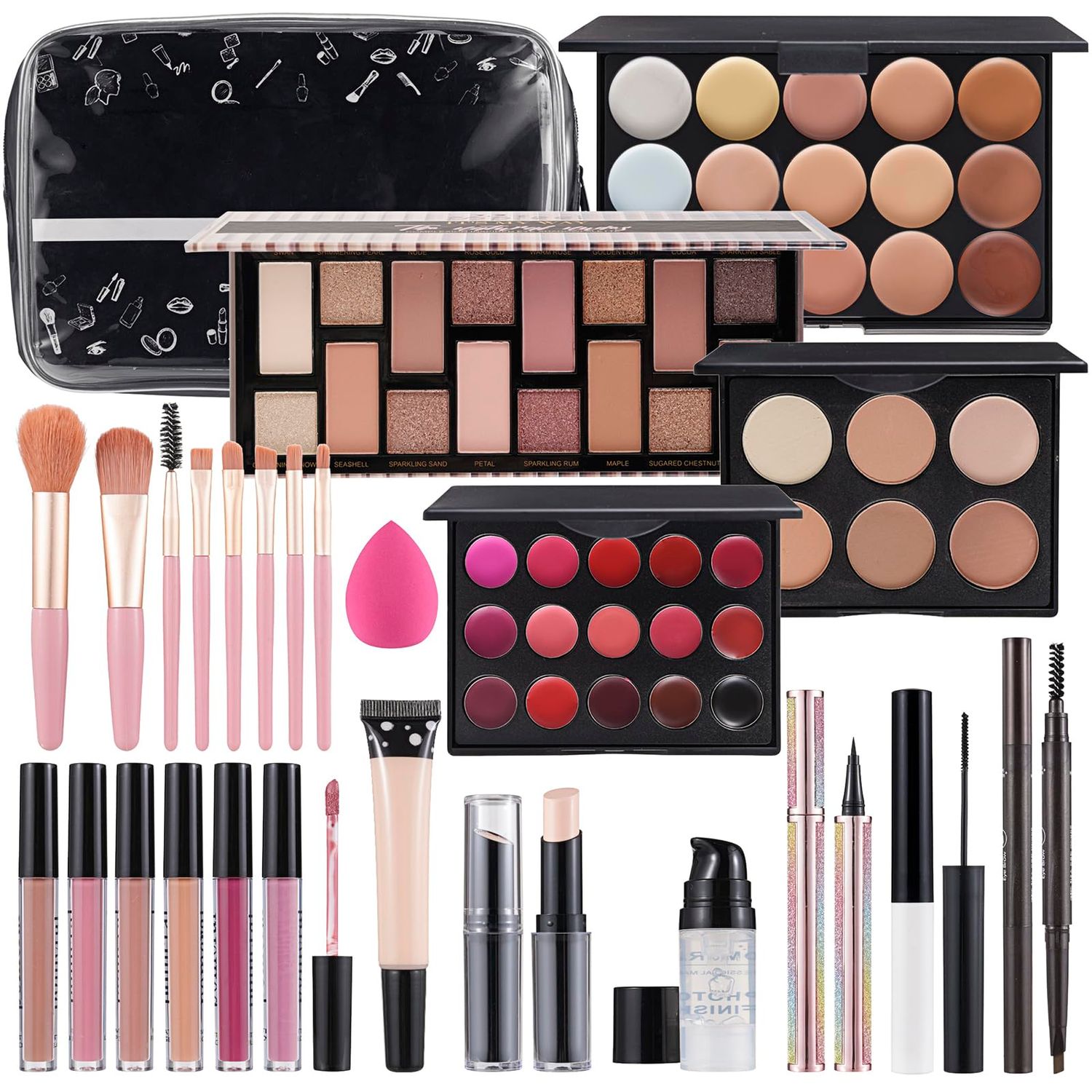 Makeup Kit For Women Full kit, Makeup Set For Teens, Makeup Kit For Kids, Makeup Kit For Girls 10-12,Makep Kits For Girls 6-8, Travel Makeup Set