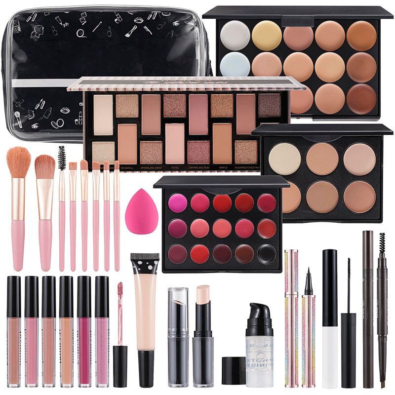 Makeup Kit For Women Full kit, Makeup Set For Teens, Makeup Kit For Kids, Makeup Kit For Girls 10-12,Makep Kits For Girls 6-8, Travel Makeup Set