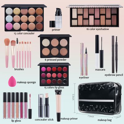 Makeup Kit For Women Full kit, Makeup Set For Teens, Makeup Kit For Kids, Makeup Kit For Girls 10-12,Makep Kits For Girls 6-8, Travel Makeup Set
