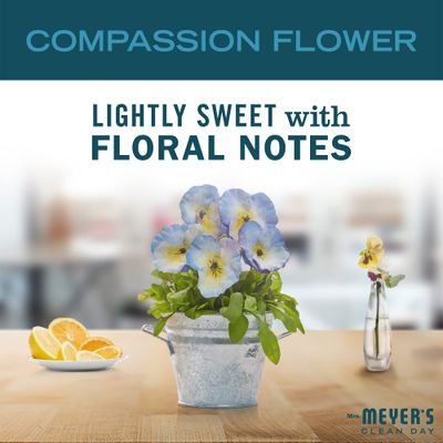 MRS. MEYER'S CLEAN DAY Hand Soap, Compassion Flower, Made with Essential Oils, 12.5 fl. oz