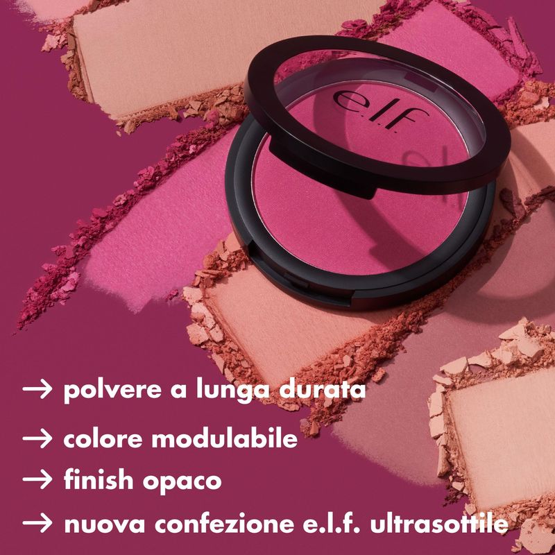 e.l.f. Primer-infused Bronzer, Long-Wear, Matte, Bold, Lightweight, Blends Easily, Contours Cheeks, Forever Sun Kissed, All-Day Wear, 0.35 Oz