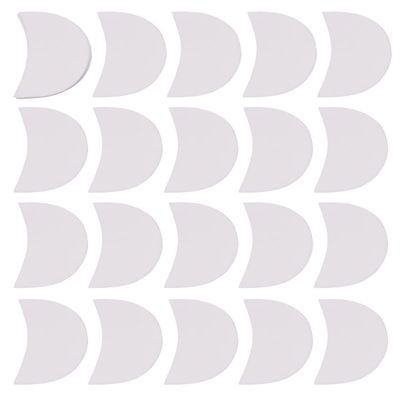 100 Pcs Eye Shadow Professional Eyeshadow Pad Patches Stencils Lint Free Under Eye Pads for Prevent Eyelash Extensions, Tinting and Lip Makeup Residue