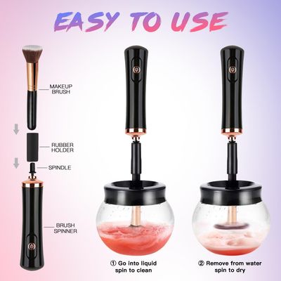 Makeup Brush Cleaner Machine - Super Fast Electric Makeup Brush Cleaner and Dryer - Quick Wash and Dry in Seconds - Suit for Most Makeup Brush Sizes