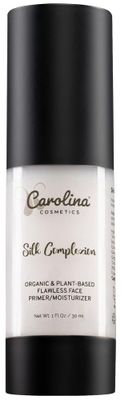 Carolina Cosmetics - Silk Complexion Plant-Based Moisturizer &amp; Primer 30ml - Aloe Infused Hydration for Flawless Makeup Application wAloe, Rose Hip Oil &amp; Candelilla Wax - Vegan, Organic, Gluten-Free