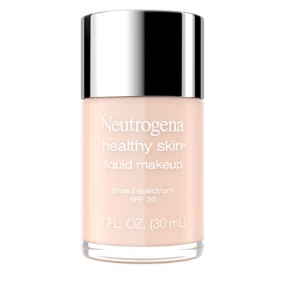 Neutrogena Healthy Skin Liquid Makeup Foundation, Broad Spectrum SPF 20 Sunscreen, Lightweight &amp; Flawless Coverage Foundation with Antioxidant Vitamin E &amp; Feverfew, Natural Ivory, 1 fl. oz