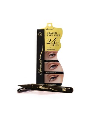 Amazed Liquid Eyeliner Waterproof Liquid Eyeliner Smudge Resistant Eye Makeup Stylist, Black, 0.3 Fl. Oz .03 Ounce