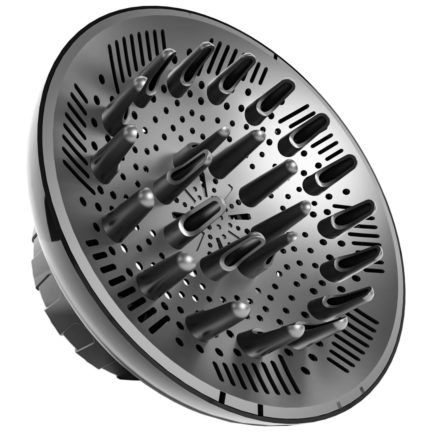 Hair Diffuser, Diffuser Attachment for Hair Dryer, Hair Diffuser for Curly Hair, Universal Diffuser for 1.4-2.6&quot; Hair Blow Dryer Long Thick Curly Wavy Hair, Hair Attchment for Women, Black
