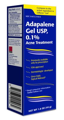 Taro Adapalene 0.1% Acne Treatment Gel - Paraben Free (1.6oz)