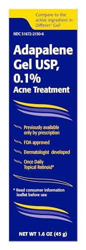 Taro Adapalene 0.1% Acne Treatment Gel - Paraben Free (1.6oz)