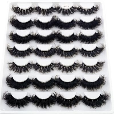 AMSDCN 1416 Pairs Fluffy mix Lashes 10-25mm 3D Mink Lashes Long Thick Natural False Eyelashes Wholesale Lashes (SD12)