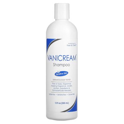 Vanicream Shampoo For Sensitive Skin 12 OZ (Pack of 3)