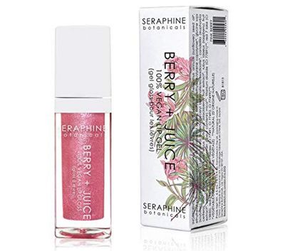 Seraphine Botanicals Berry  Juice - 100% Vegan Lip Gel Tinted Gloss 0.20 fl oz (Pink Berry)