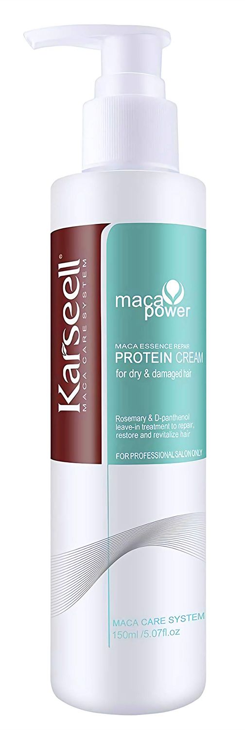 Karseell Repair Protein Cream Leave-In Conditioner Hair Treatment Herbal Essences Organic Protein Cream for Dry Damaged Hair 150ml