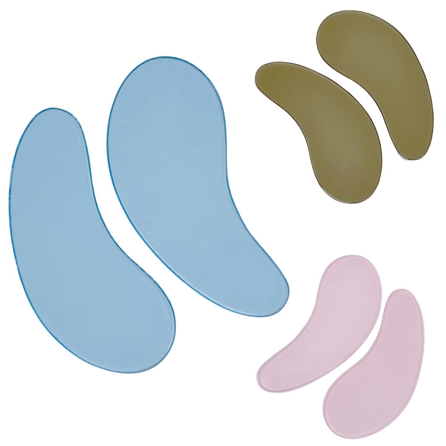 Reusable Lash Lift Cover Silicone Eyelash Separator Sticky Eye Patches for All Skin Anti Tear Eye Pads for Covering Lower Lashes 3 Pair Eye Shield Mask for Lash Lifts &amp; Eyelash Extension Remover