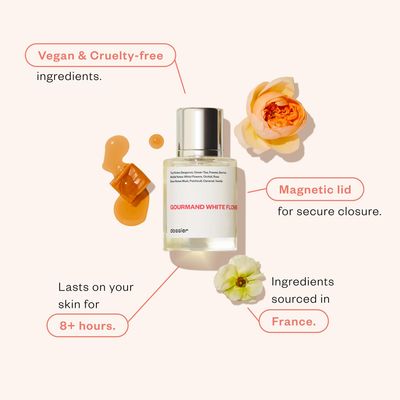 Dossier - Gourmand White Flowers - Eau de Parfum - Inspired by Viktor&amp;Rolf's Flowerbomb - Perfume Luxury - Pure Infused - Paraben-Free - Vegan - For Women - Fragrance 1.7 Fl oz (Spray 50ml)