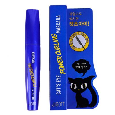 Jigott Cat&#39;s Eye Power Curling Mascara 0.42oz12g - Long Lashes for Feminine and Charming Look (Power Curling Mascara)