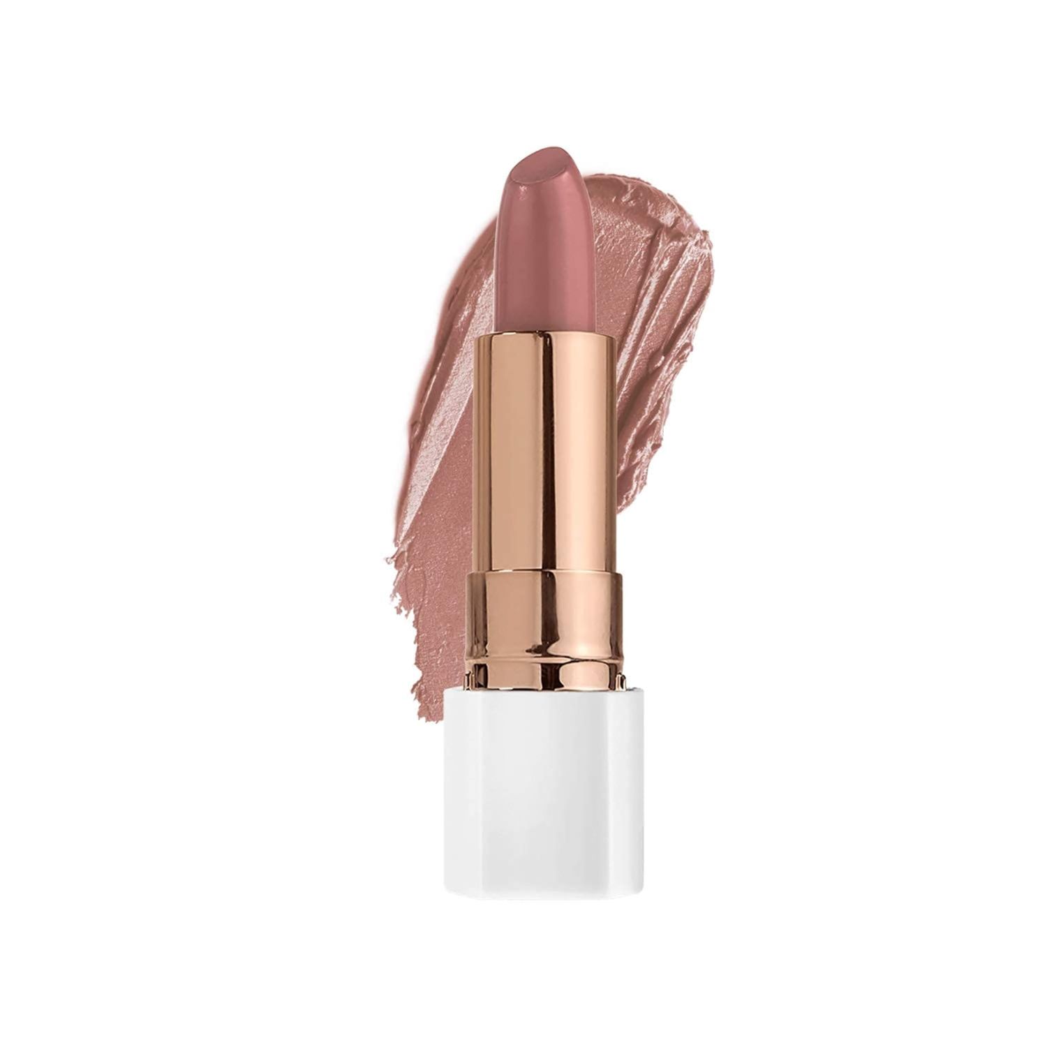 FLOWER BEAUTY By Drew Barrymore Petal Pout Lipstick - Nourishing &amp; Highly Pigmented Lip Color with Antioxidants, Matte Finish - Spiced Petal