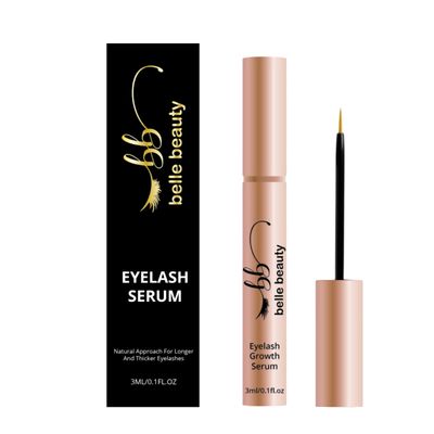 Belle Beauty Eyelash Growth Serum, Longer Looking Eyelashes, Lash Enhancing Serum, for Natural Lashes and Lash Extensions, 3ML0.11 fl oz
