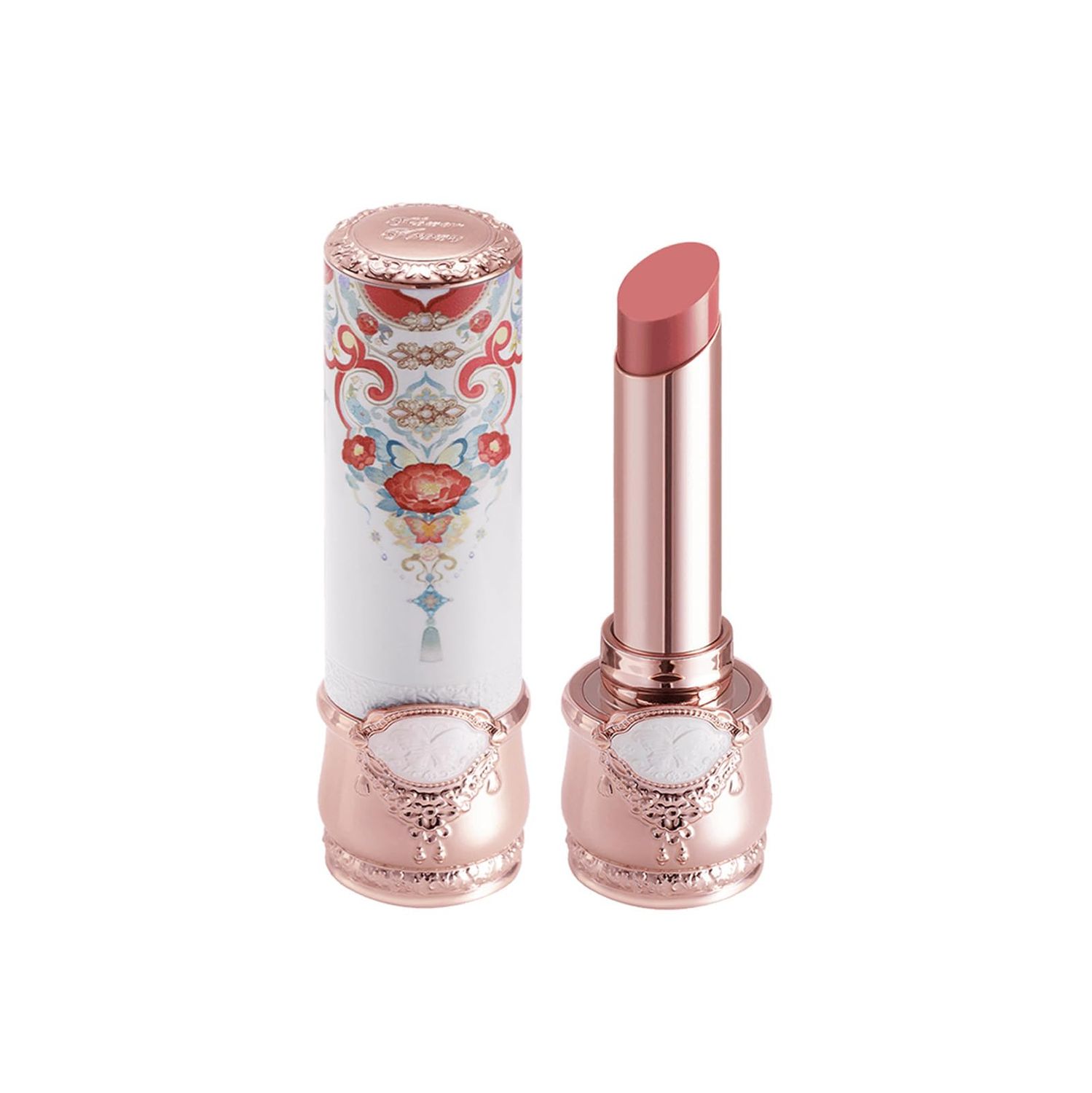 Flower Knows Butterfly Cloud Collar Glossy Lipstick-Moisturizing Tinted Lip Balm-Hydrating Lip Gloss in Balm-Long Lasting Lip Makeup for Girls&amp;Women,Vegan &amp; Cruelty-Free(C07 Red Bean,0.12 Ounce)