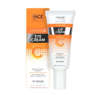 Paeceioni Face Facts Vitamin C Eye Cream | Antioxidant-rich Vitamin C  Glycerin | Hydrate  Brighten Eyes |Vegan | 25ml