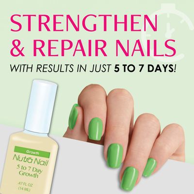 Nutra Nail 5 to 7 Day Growth Treatment - Fast Keratin Nail Hardener &amp; Nail Strengthener for Thin Nails, Brittle &amp; Damaged (0.47 Fl Oz)