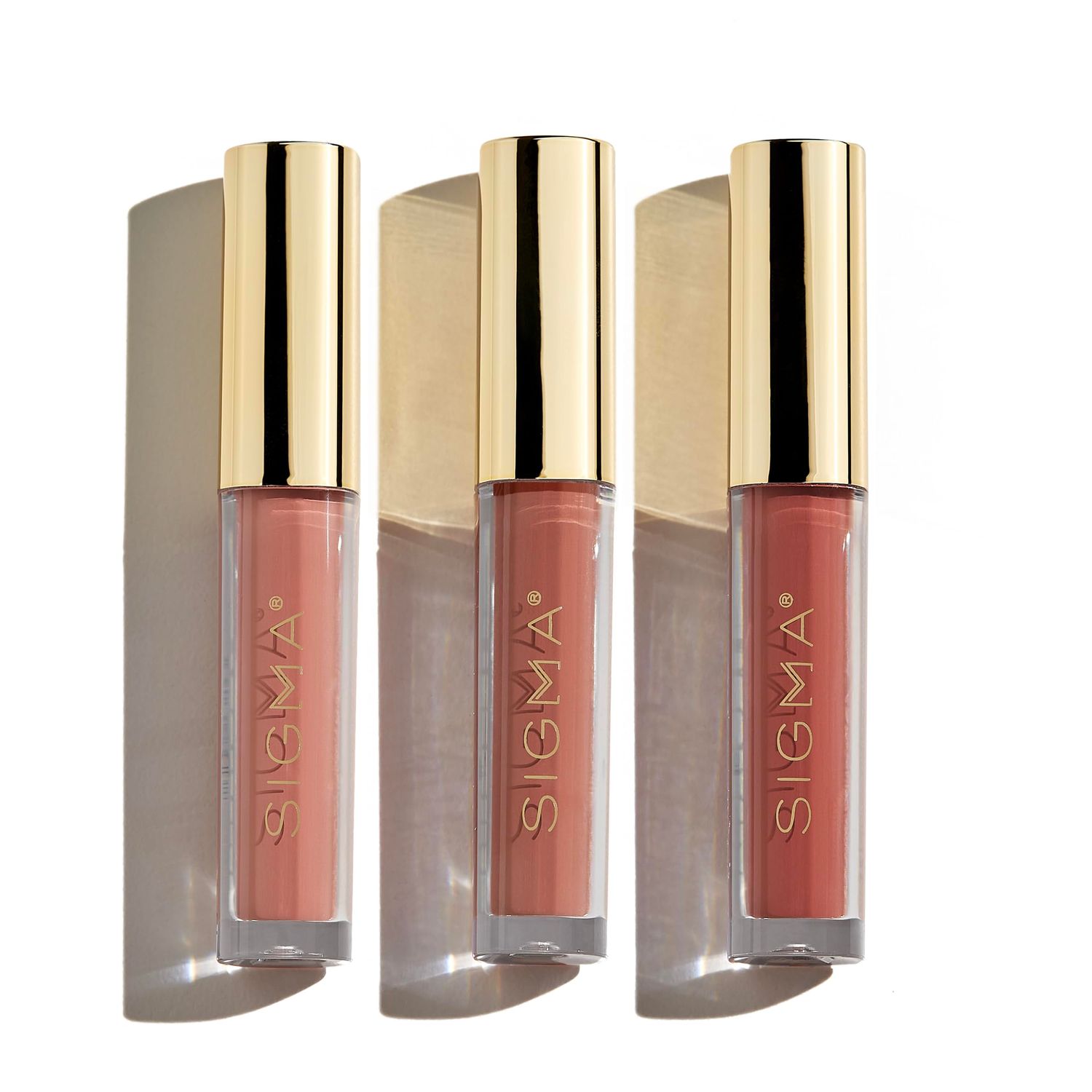 Sigma Beauty Liquid Lipstick Set - Limited-Edition Disneys Beauty and the Beast Mini Lipstick Set with Rich Pigmentation and NEW Hydrating Formula - Includes 3 Lipsticks in Neutral Shades