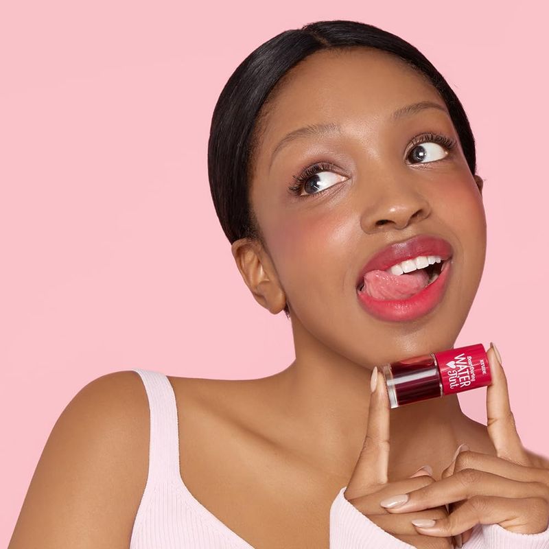 ETUDE Dear Darling Water Tint - Cherry Ade | Vivid Color Lip Stain with Moisturizing Weightless &amp; Non-sticky Finish Lip Stain | Smudge-proof Lip Tint | Korean Makeup, Perfect for Gift