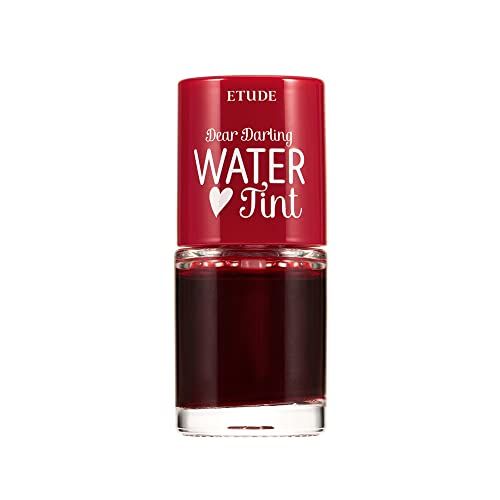 ETUDE Dear Darling Water Tint - Cherry Ade | Vivid Color Lip Stain with Moisturizing Weightless &amp; Non-sticky Finish Lip Stain | Smudge-proof Lip Tint | Korean Makeup, Perfect for Gift
