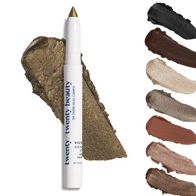 twentytwenty beauty Visionary Eye Shadow Stick, Shimmer Cream Eye Shadow Pencil, Long-Lasting Makeup, Safe for Sensitive &amp; Dry Eyes, Ophthalmologist Tested (Snake Eyes)