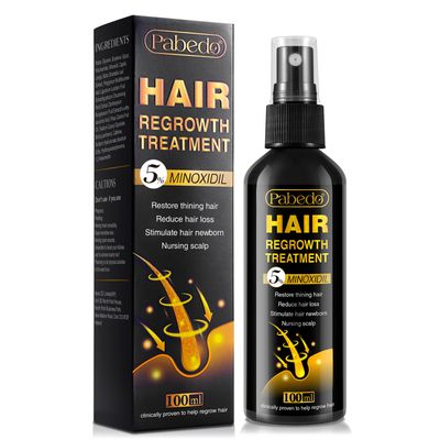 5% Minoxidil for Men and Women Hair Growth Serum - Castor Oil &amp; Biotin Hair Growth Spray Hair Regrowth Treatment for Scalp Hair Loss Hair Thinning For Thicker Longer Fuller Healthier Hair 100Ml