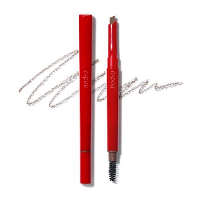 Espoir The Brow Easy Shaping Pencil # Light Brown | Elaborately designed Leaf-shaped Eyebrow Pencil Tip for Quick and Easy to draw fine lines | Longlasting sharp tip and natural color