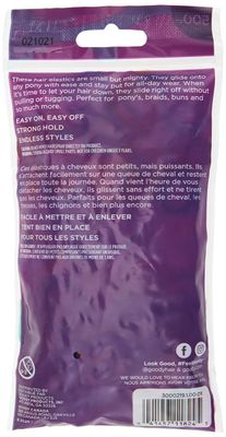 Goody Kids Ouchless Polyband Hair Ties - 500 Ct, Assorted Colors (Glitter), Latex Hair Bands, Easy Glide, Ultra-Strong Hold Hair Accessories for Girls &amp; Boys, Secure Hold Ridge Design, All Hair Types