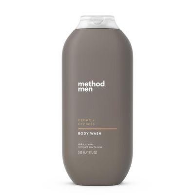 Method Men Body Wash, Cedar  Cypress, Paraben and Phthalate Free, 18 fl oz (Pack of 1)