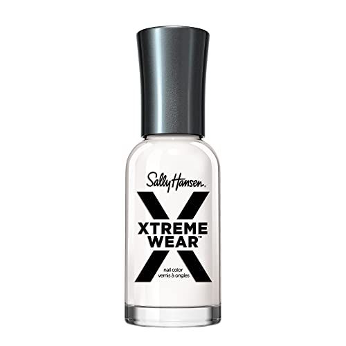 Sally Hansen Xtreme Wear Nail Polish, Streak-Free, Shiny Finish, Long-Lasting Nail Color, White On, 0.4 Fl Oz (Pack of 1)