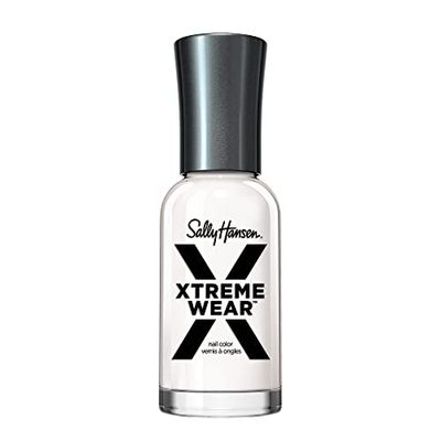 Sally Hansen Xtreme Wear Nail Polish, Streak-Free, Shiny Finish, Long-Lasting Nail Color, White On, 0.4 Fl Oz (Pack of 1)