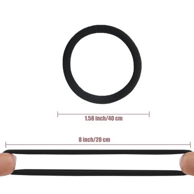 Vrose Flosi Hair Ties No Damage For Women Girls Men Kids Toddler - Soft Seamless Hair Ties For Thick &amp; Curly Hair - Brown Rubber Bands For Hair No Pull Ponytail Holder