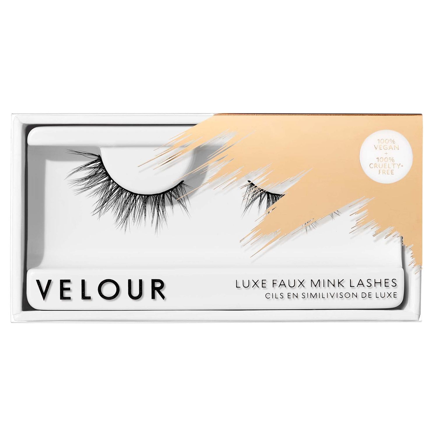 Velour Vegan Luxe Faux Mink Eyelashes - Light &amp; Fluffy False Lash Extensions - Wear up to 20 Times - Luxurious and Natural Lashes - 100% Vegan, Soft and Comfortable, All Eye Shapes