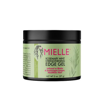 Mielle Organics Rosemary Mint Strengthening Edge Gel, Biotin &amp; Essential Oil Hair Styling Treatment, 2 Ounces