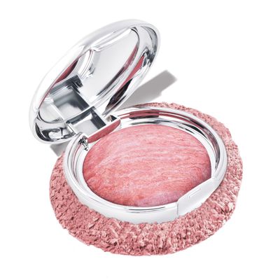 POPCODE Baked Blush Marbleized Powder Blush for Cheeks, Creamy Lightweight Natural Finish, Infused with Vitamin E, Vegan &amp; Cruelty Free, Talc Free - #003 TROPICAL TRAVEL