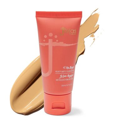 Juvia&#39;s Place I Am Magic Velvety Matte Liquid Foundation 530 - Ibiza - Medium wCool, Golden Undertone, Makeup Foundation Full Coverage, Lightweight, Long Wear, Velvety Matte Finish