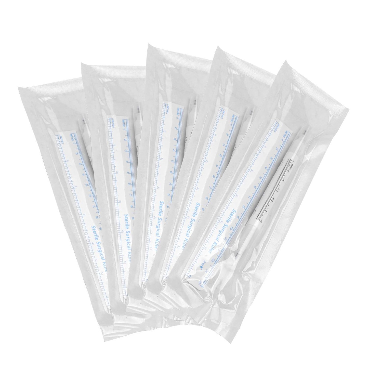 ATOMUS 5pcs Eyebrow Tattoo Marker Pen Kit with 5pcs Paper Ruler Micro-blading Permanent Makeup Position Mark Tools for for Eyebrow Lips Skin (0.5mm &amp; 1mm Double Head)
