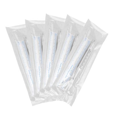 ATOMUS 5pcs Eyebrow Tattoo Marker Pen Kit with 5pcs Paper Ruler Micro-blading Permanent Makeup Position Mark Tools for for Eyebrow Lips Skin (0.5mm &amp; 1mm Double Head)