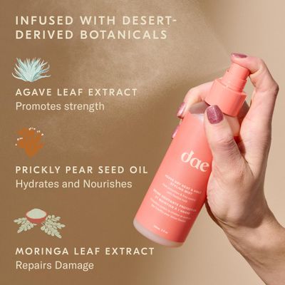 DAE Agave Dry Heat &amp; Hold Styling Mist - Heat Protection, Controls Frizz, Softens Hair (5 oz.)