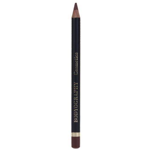 BODYOGRAPHY Cream Lip Pencil (Rosewood) Waterproof Salon Makeup w Coconut Oil, Vitamin E | Gluten-Free, Cruelty-Free, Paraben-Free